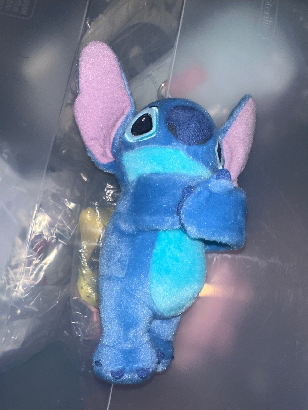Disney Blue and Pink Stitch Plush Small Pet Toy